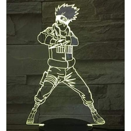 Kakashi 3D-lampa 7 färger dekorativ nattlampa med USB-laddning