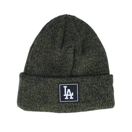 New Era - MLB Grün cuff Mütze - Kids Los Angeles Dodgers Toddler Team Beanie Olive/Black Cuff @ Hatstore