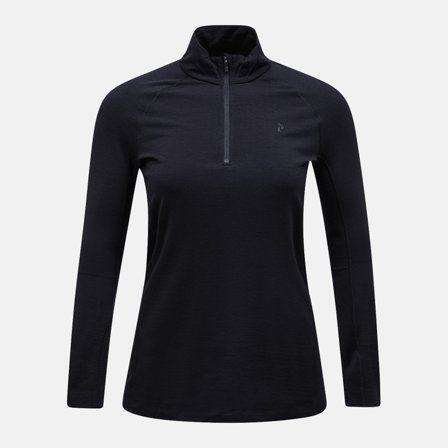 Peak Performance - Magic Half Zip Wool-blend Baselayer femme