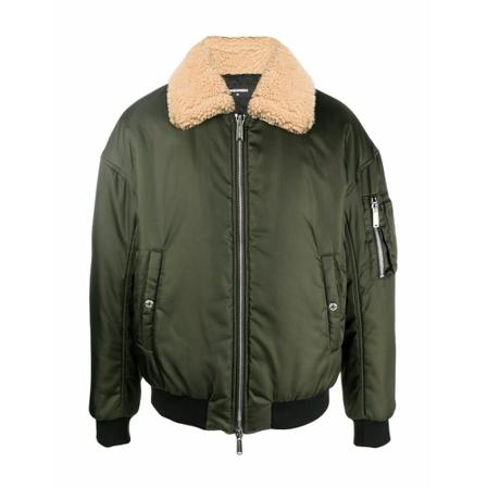 Dsquared2, Bomber Jacket Groen, Heren, Maat:L