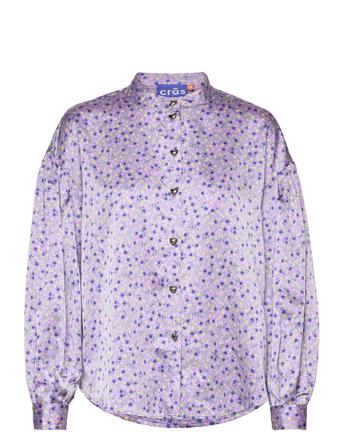 Lanecras Shirt Långärmad Skjorta Lila Cras