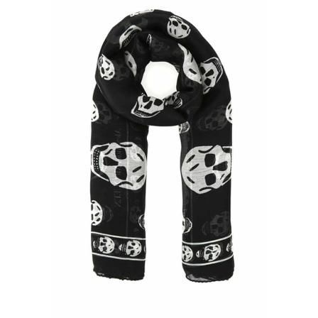 Alexander McQueen, Scarves Czarny, Kobieta, Rozmiar: ONE Size
