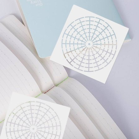 Tegning malesæt genanvendelige mylar mandala prikker male stencils skabeloner værktøjer til gør-det-selv håndværk