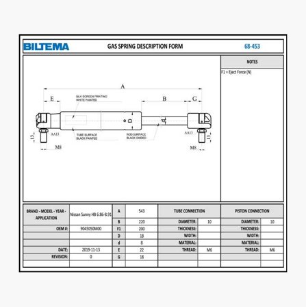 Gasfjäder dynamic - Biltema
