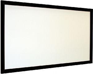EUROSCREEN Frame Vision Light Vel-Tex Flexwhite 16:9 Black borders 160cm x 90cm