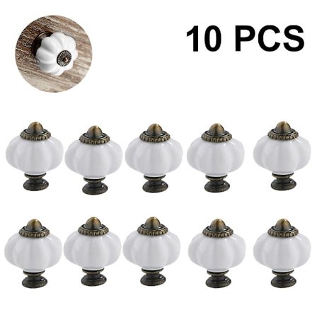 Piao Akryl Pumpa Knoppar, Transparenta Skåpsknoppar Set Om 10 Vintage Dekorativa Handtag Drag för Dörrar, Garderober, Lådor, Byråer, Skåp, Köksmöbler