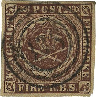 Danmark 1851 - AFA IIa - Stemplet