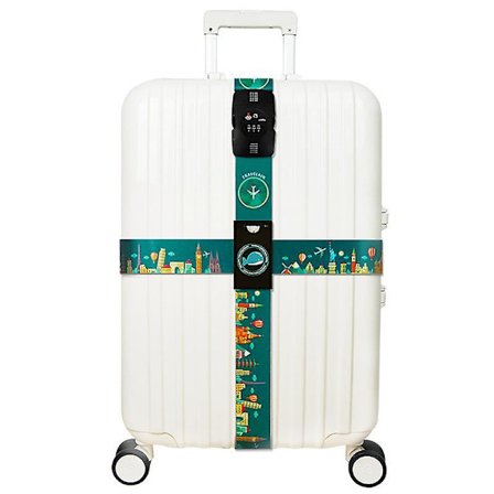 Matkalaukkuvyö sopii matkalentokentän matkalaukkuun. Se on säädettävä