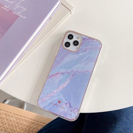 iPhone 12 & 12 Pro Cover i uendelige farver marmor mønstre