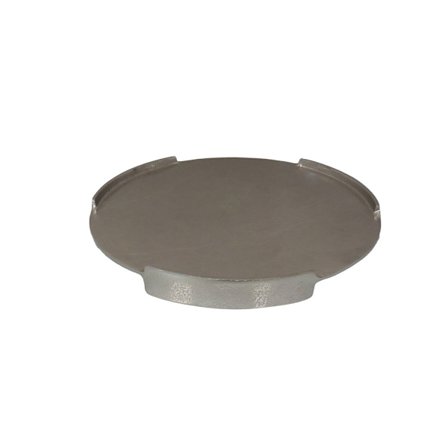 Koristeellinen hopeinen alumiinitarjotin, 36x36x4 cm