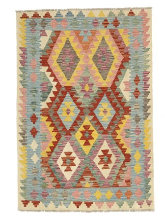 Handvävd Kelim Afghan Old Style Matta 104X150