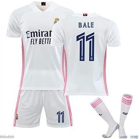 20-21 Real Madrid Nye Drakter Barn Voksne Fotballdrakt Treningssett No.11 BALE No.11 BALE[GKS] No.11 BALE M