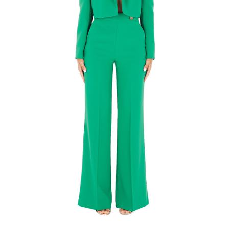 Pinko, Trousers Sbozzare 10 Zielony, Kobieta, Rozmiar: M