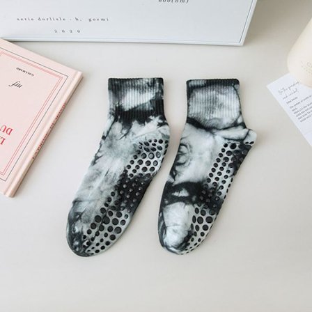 Kvinnliga Pilates Yoga Yoga Strumpor Tie Dye Grip Strumpor