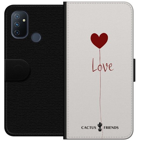 Yhteensopiva Lompakkokotelo OnePlus OnePlus Nord N100 Cactus and Friends - Love Balloon Minimal