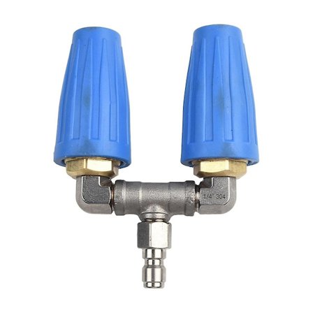 Högtryckstvätt Dubbelspets Turbo Munstycke, 4000psi Tryckroterande Dubbel Turbo Munstycke Spray Tips 1