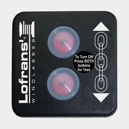 Lofrans kontakt upp/ner med LED, svart