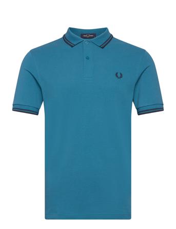 Twin Tipped Fp Shirt Blue Fred Perry