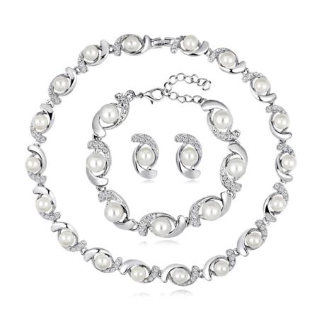 Bröllop Brudar Kvinnor Justerbart Långt Halsband Girl Crystal