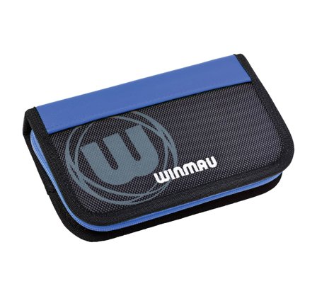 Winmau Darts Case Urban-Pro 2 Sets Darts Case Blue Black 17 Compartments Professional Darts Accessories Travel Case for Darts Players