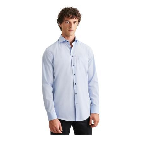 Seidensticker Business Shirt Regular , Blauw , Heren , Maat: XL