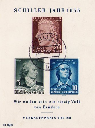 DDR 1955 - MICHEL blok 12 - Miniark - Stemplet