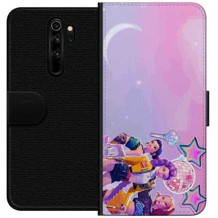 Yhteensopiva Lompakkokotelo Xiaomi Redmi Note 8 Pro Tulevaisuuden popikoni neonvärien, diskoelementtien, tähtien ja pastellivärisen avaruustaivaan