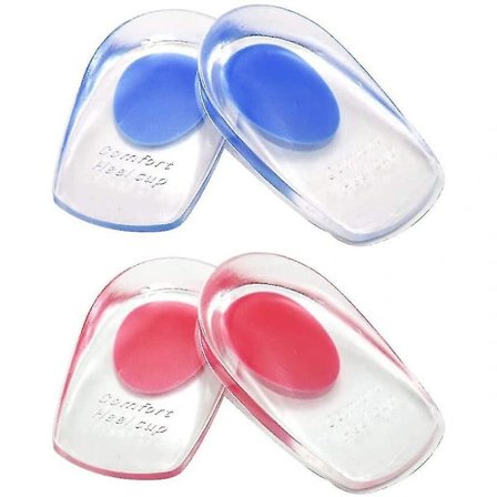 2 stk Gel Hælkapper For Lindring Av Hælsmerter Innersåler & Innlegg