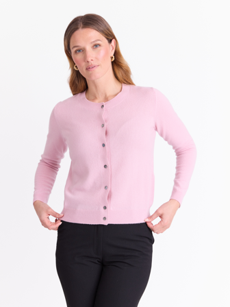 MATCH - Vita merinocardigan - Marie Philippe - Str. XL - Dame - Gensere & Cardigans - Rosa - 100% ull - merino