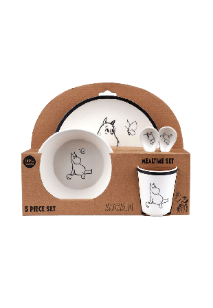 Mumin 5 delar Barnservis Melamine Mata & äta ONESIZE