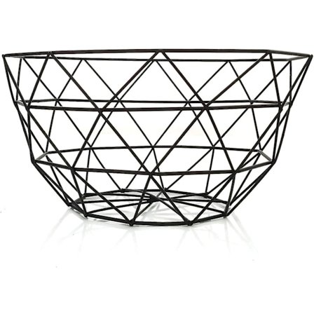 Metallisk Fruktkurv, Mesh Fruktskål, Rund Metall Lagringsholder