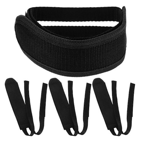 4 stk. letvægts cykelpedalremme til fixed gear cykel (sort)