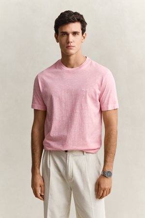 GANT Herren Gewaschenes T-Shirt (L) Rosa