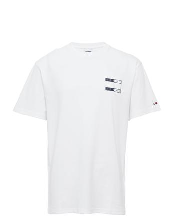 Tjm Twisted Flag Tee T-shirt Hvid Tommy Jeans