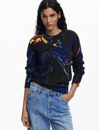 Desigual Butterfly Lacroix - Black - XS