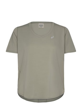 Asics Road V-Neck Ss Top - Green - M