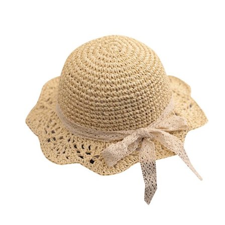 Baby Toddler Flickor Halm Solhatt Sommar Strandhatt