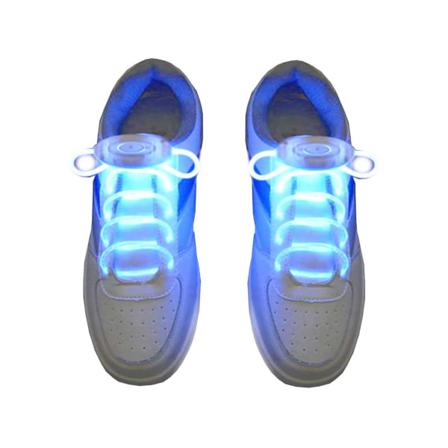 2-pack Lysande Skosnören Led Ljus För Skor Dans Löpning Blå