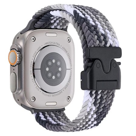 Fallskärm Nylon Armband kompatibelt Apple Watch Ultra 2 10 9 8 7 6 5 4 SE Flätat Tåligt Armband iWatch 49mm 46mm 45mm 42mm 44mm 40/41mm