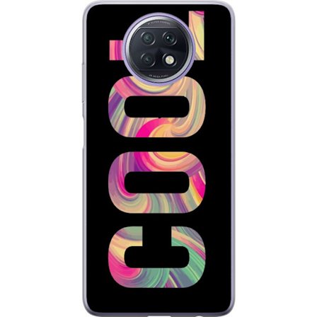 Yhteensopiva Puhelinkuori Xiaomi Xiaomi Redmi Note 9T Nykytaiteellinen typografia taiteilu sanaa LOVE nestemäisissä sateenkaariväreissä mustaa tau