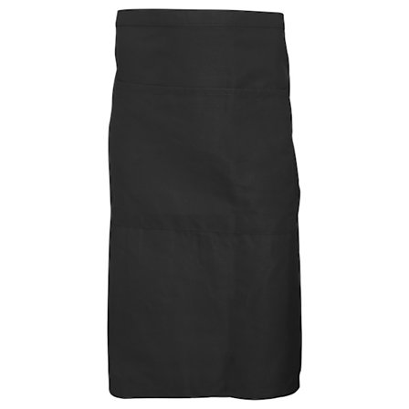 Dennys Unisex Catering Midjeförkläde med Ficka (2-pack) Svart