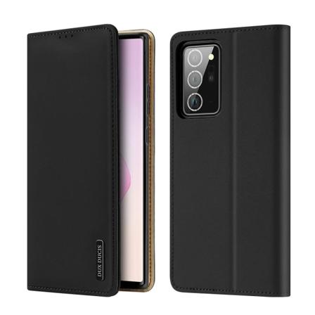 DUX DUCIS Äkta Läder Fodral Till Galaxy Note 20 Ultra - Svart Black