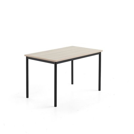 Bord SONITUS PLUS, 1200x700x720 mm, stativ antracitgrå, ljuddämpande högtryckslaminat, ask