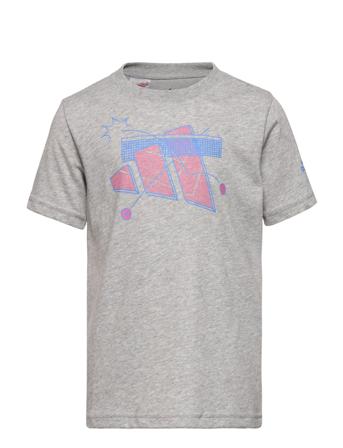 Boys Category Graphic Tee T-shirts Short-sleeved Harmaa Adidas Performance