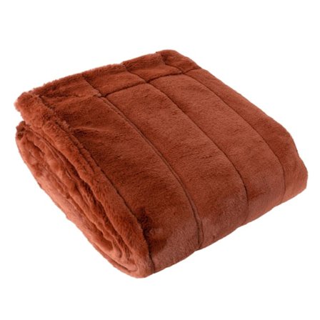 Riva Home Empress Faux Fur Throw 140 x 200cm Rost