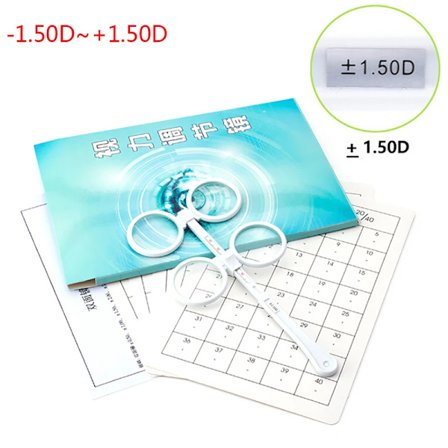 Laadukas 0,50D - 4,00D Flip Test Linssi Vahvistus Optinen Flipperi Optometria Muovi
