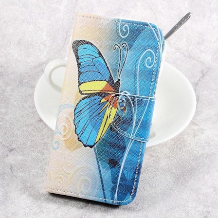 Pattern Printing Wallet Folio Flip Case for Sony Xperia XA1 Beautiful Butterfly