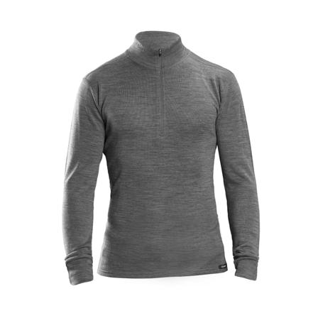 GripGrab Merino Bamboo Half Zip Long Sl base layer tops Grey XL