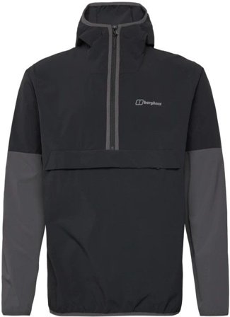 Berghaus Ms Wandermoor Wind Smock Jet Black/Grey Pinstripe