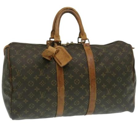 Louis Vuitton Vintage, Pre-owned Keepall Bruin, Dames, Maat:ONE Size